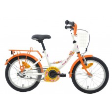 Bike Fun Lolly Pop Damesfiets wit oranje