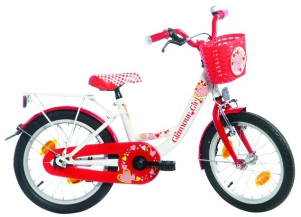 Bike Fun Poppy 18  Wit Rood