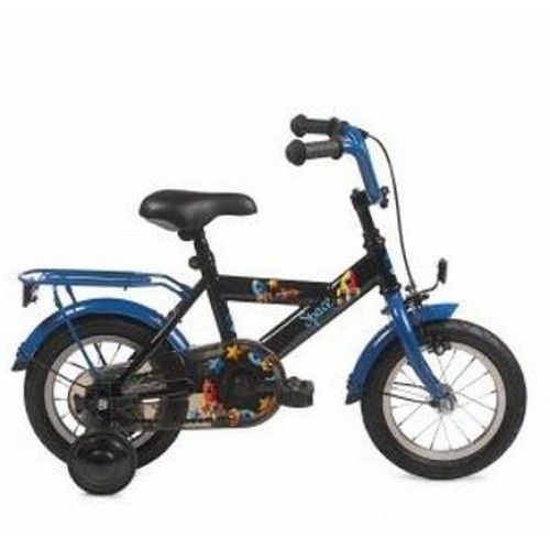 Bike Fun Space (12space10) Herenfiets zwart blauw 12 inch