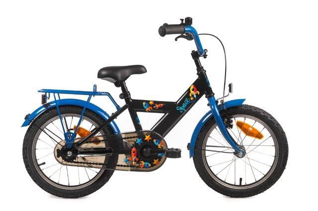 Bike Fun Space H18 inch zwart blauw