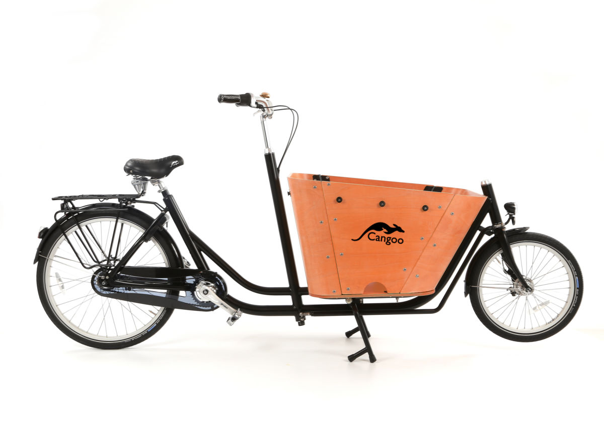 Cangoo Bakfiets Cangoo Cityhopper Cangoo Cityhopper Zwart Hout