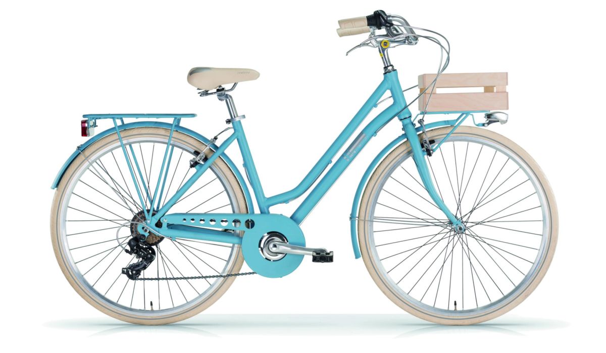 MBM Apostrophe Damesfiets 46 cm 7 Speed mat blauw