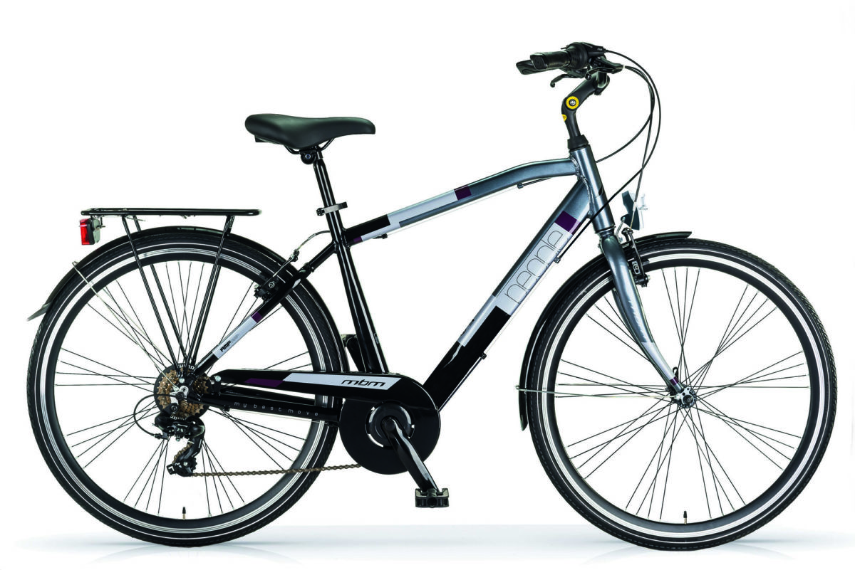 MBM People Herenfiets 54 cm 7 Speed  zwart titaan