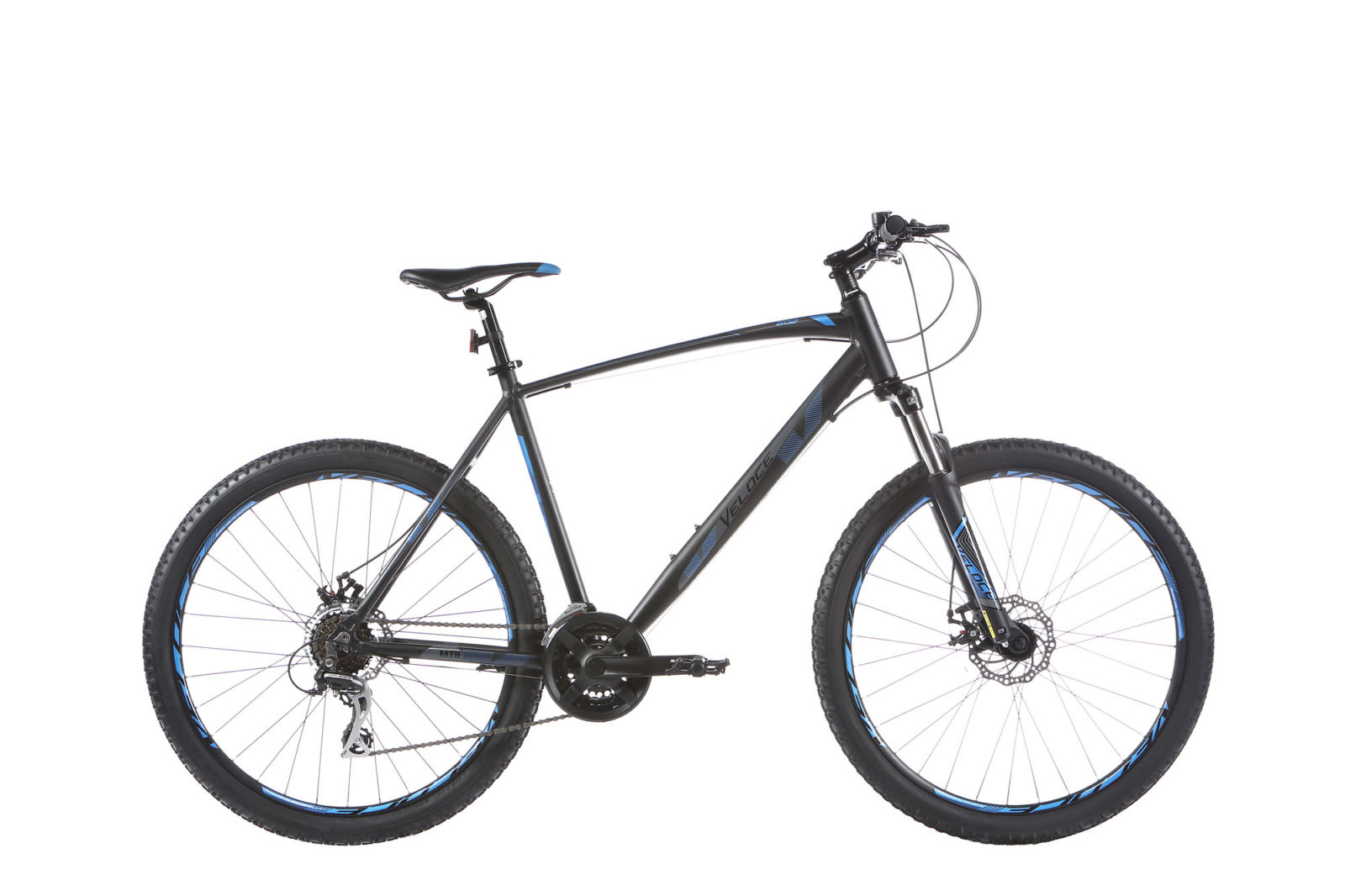 Outrage 602 Herenfiets 43 cm Antraciet blauw Acera  21 sp