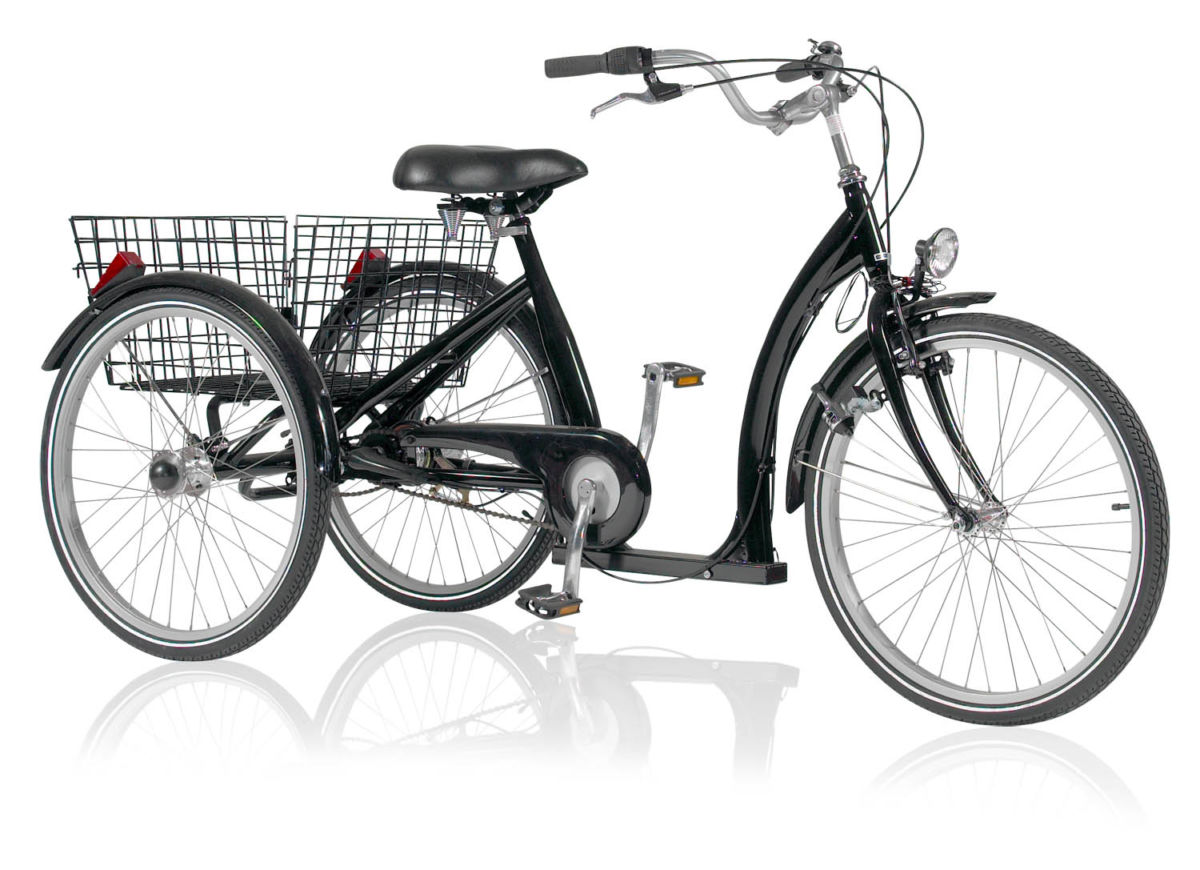 Pfiff Standaard  3 wielfiets 38 cm  3 sp zwart