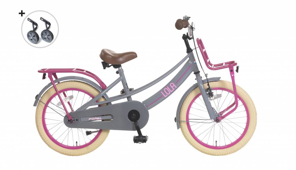 Popal Lola 20 inch Meisjesfietsen  2059 Grijs Pink