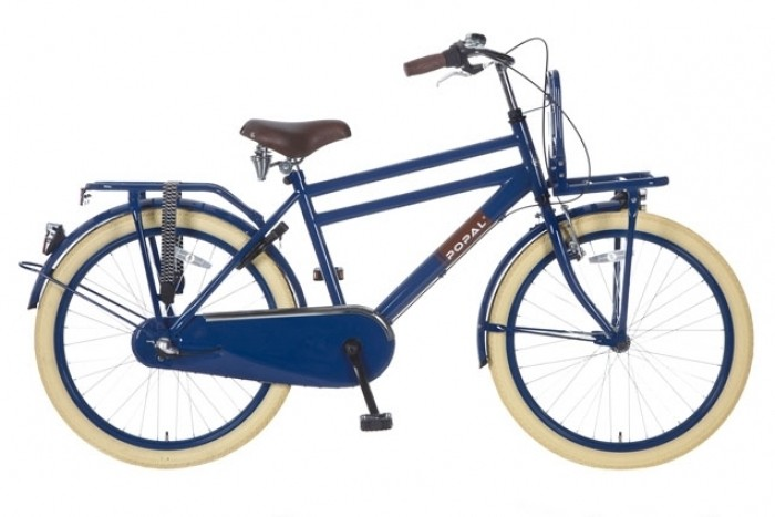 Popal Urban Basic 24 inch Blauw Jongensfietsen  2434 Blauw