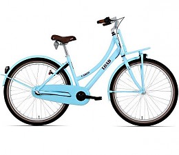 Bike Fun Load Damesfiets 24 inch licht blauw Coasterbrake 3 versnellingen