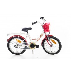 Bike Fun Poppy Damesfiets wit rood