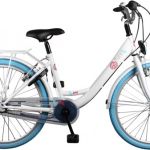 Bike Fun Pure D wit 3 sp  blauwe band