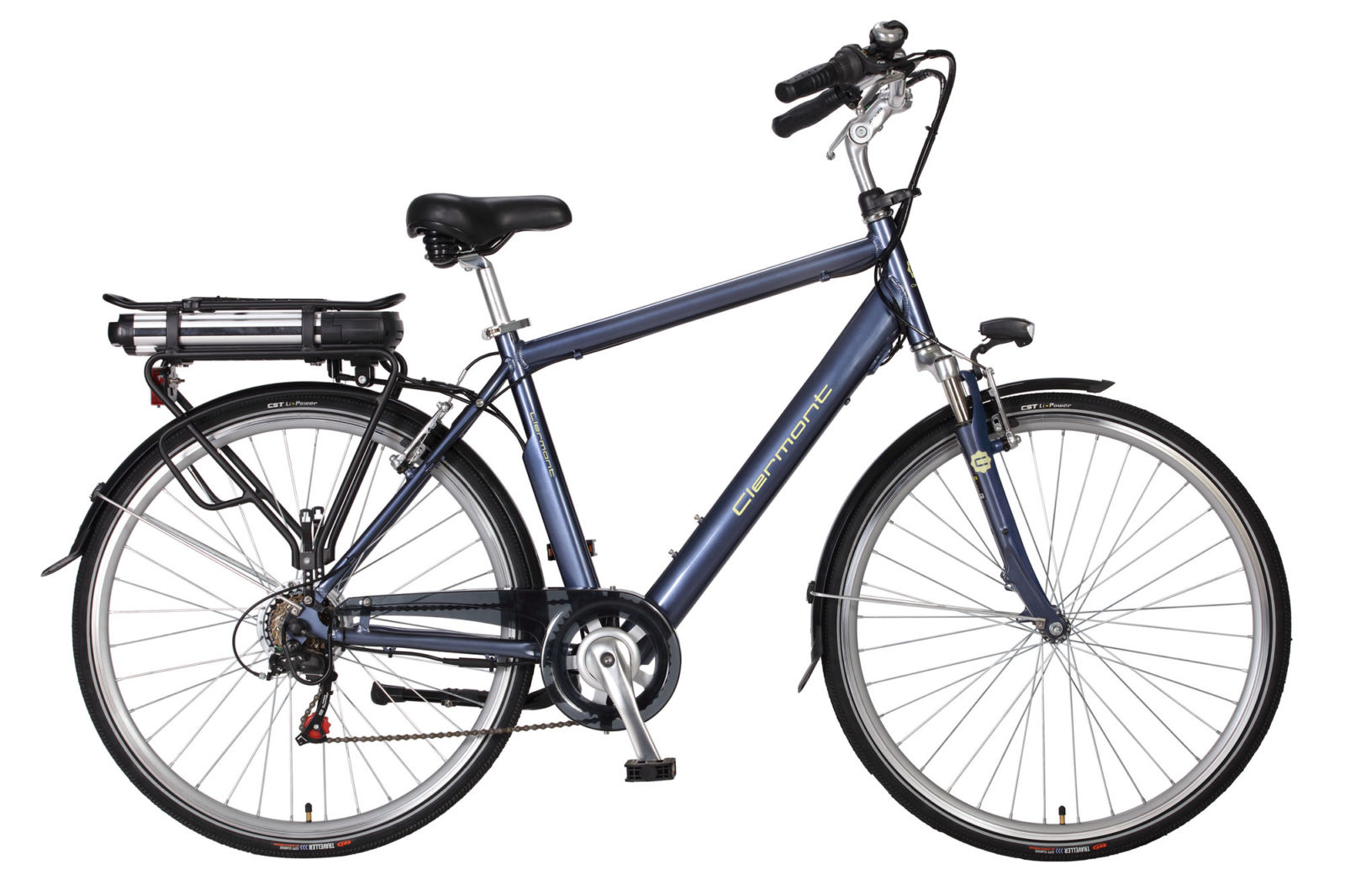 MBM Clermont Herenfiets 48 cm 6 Speed grijs blauw 26 inch wiel