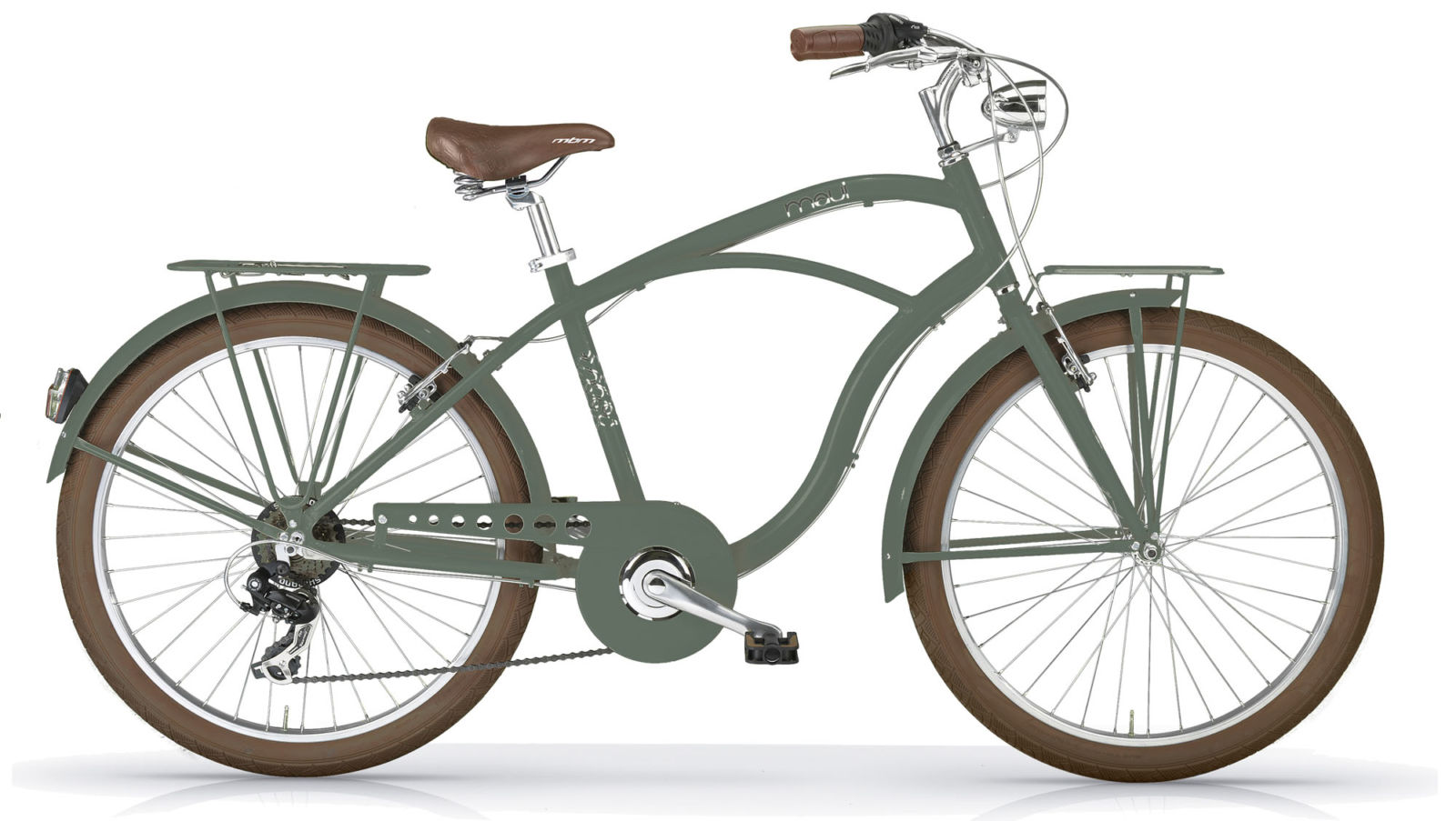 MBM Maui Herenfiets 47cm  7 Speed Mat groen