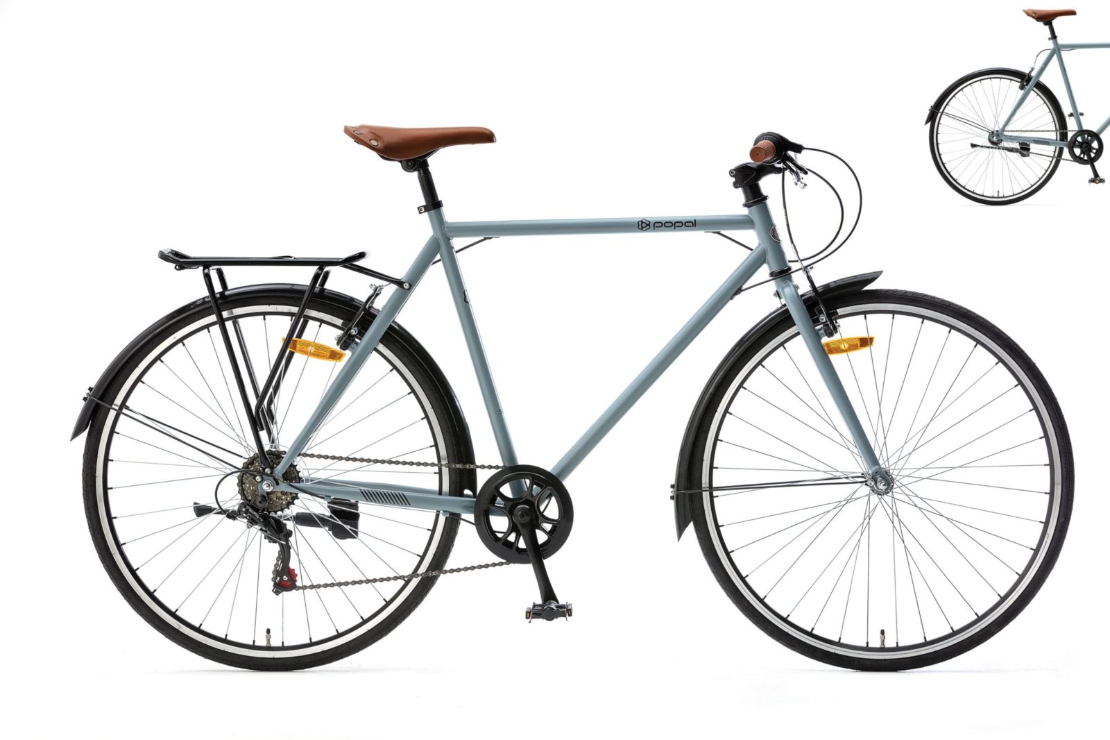 Popal 28617 Herenfietsen  28617-Grey -0