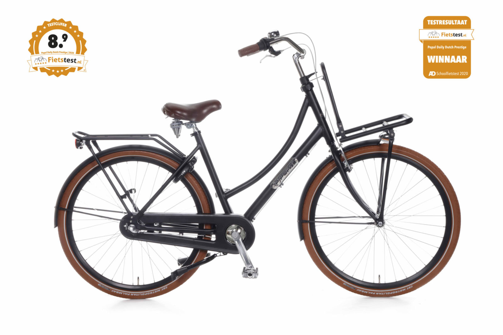 Popal Daily Dutch Prestige 28 - P28010 Mat Zwart 57cm