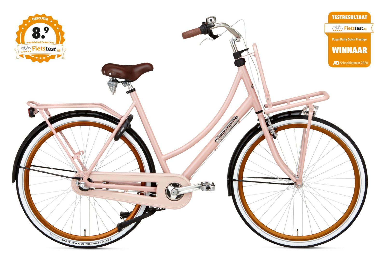 Popal Daily Dutch Prestige N3 RN Dames Damesfietsen  P28010N3 Zalm 50cm