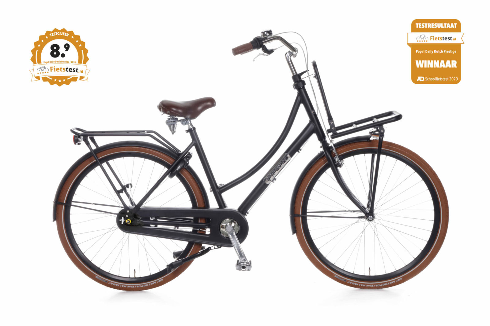 Popal Daily Dutch Prestige N7 RN  Mat Zwart  28 inch / 57 cm Damesfietsen  P28035N7-rn-57-mz