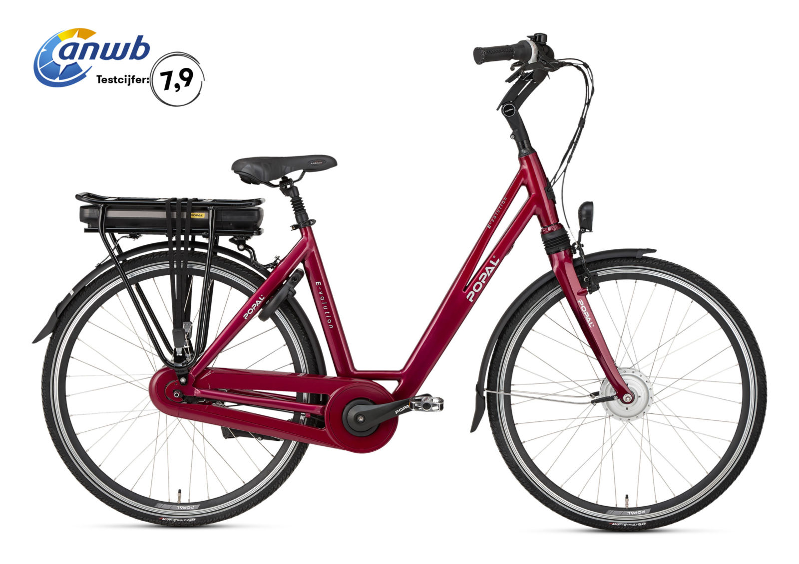 Popal E-Volution 5.0  Wine Red  28 inch / 50 cm Elektrische fietsen  E-VO5.0-r-50