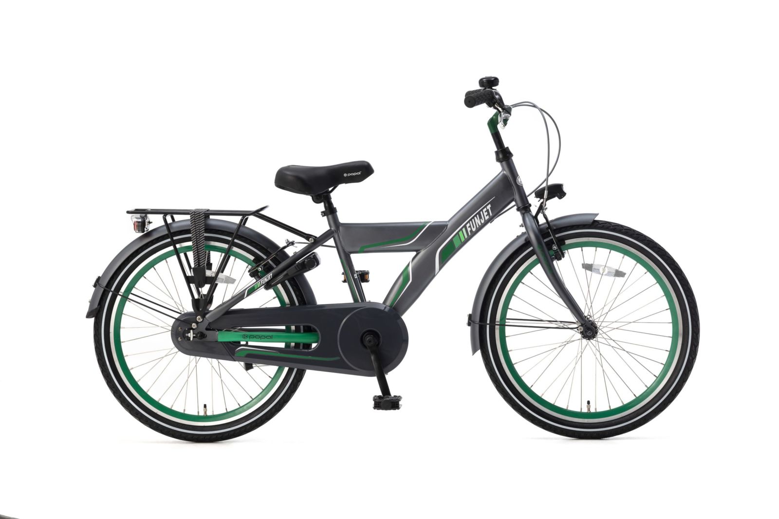 Popal Funjet X 22 inch Jongensfietsen  22178 Groen - Grijs