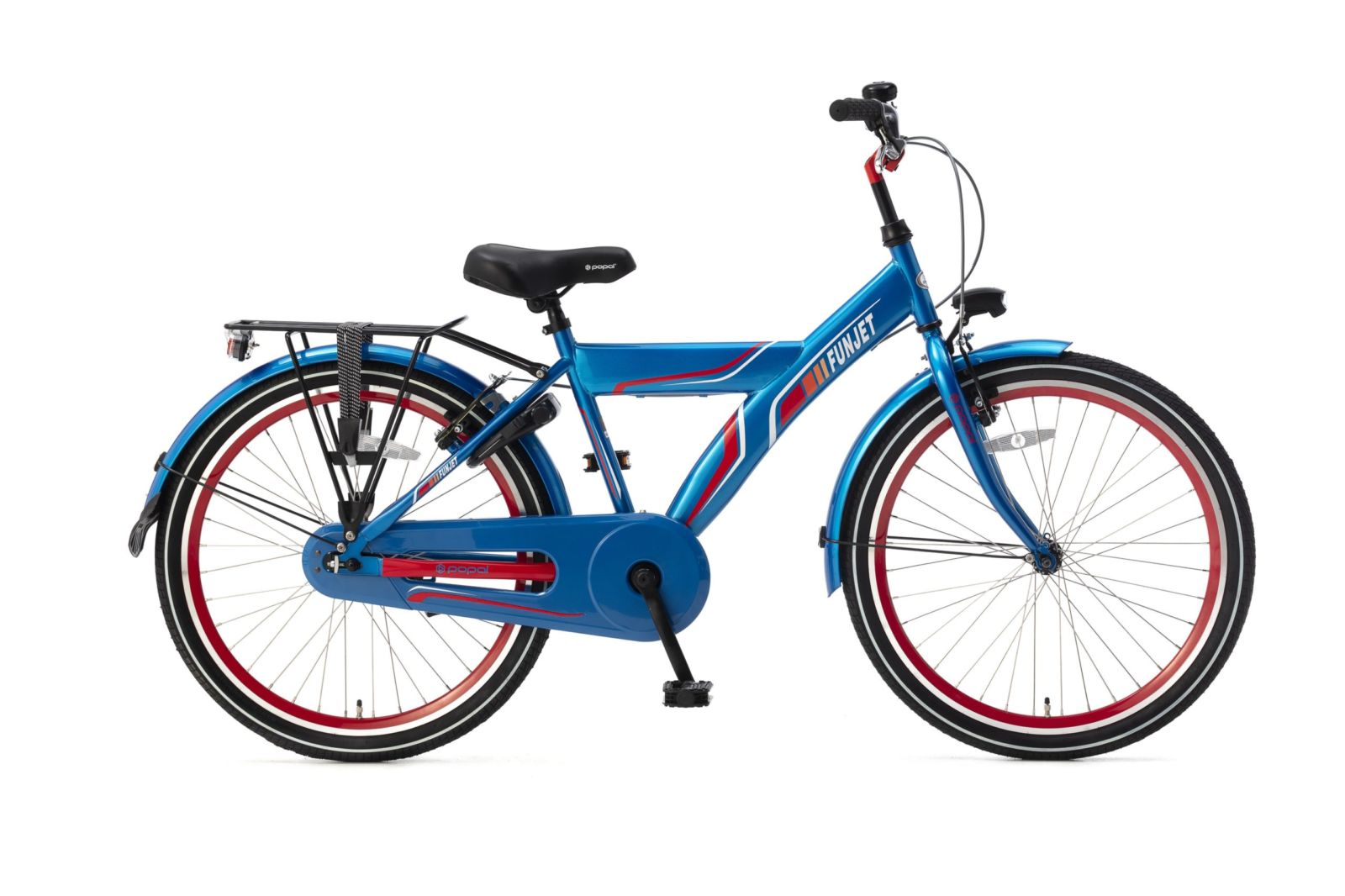 Popal Funjet X 24 inch Jongensfietsen  24378 Blauw - Rood