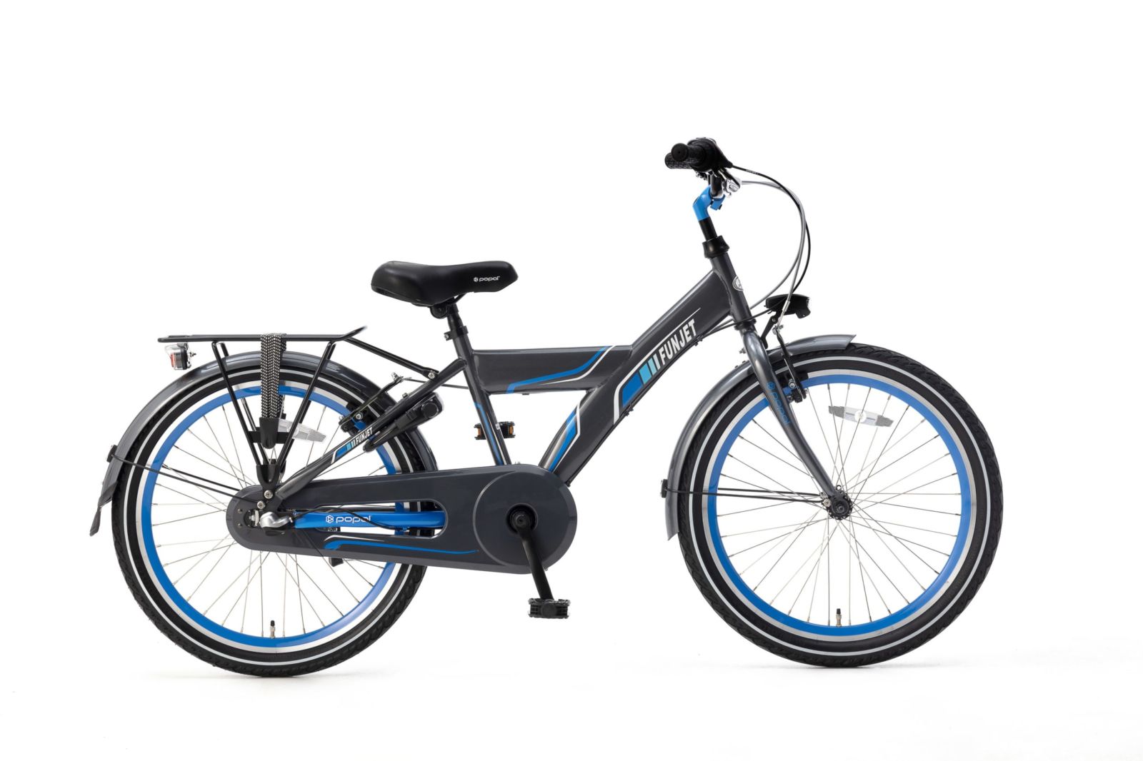 Popal Funjet X N3 22 inch Jongensfietsen  22378 Blauw - Grijs