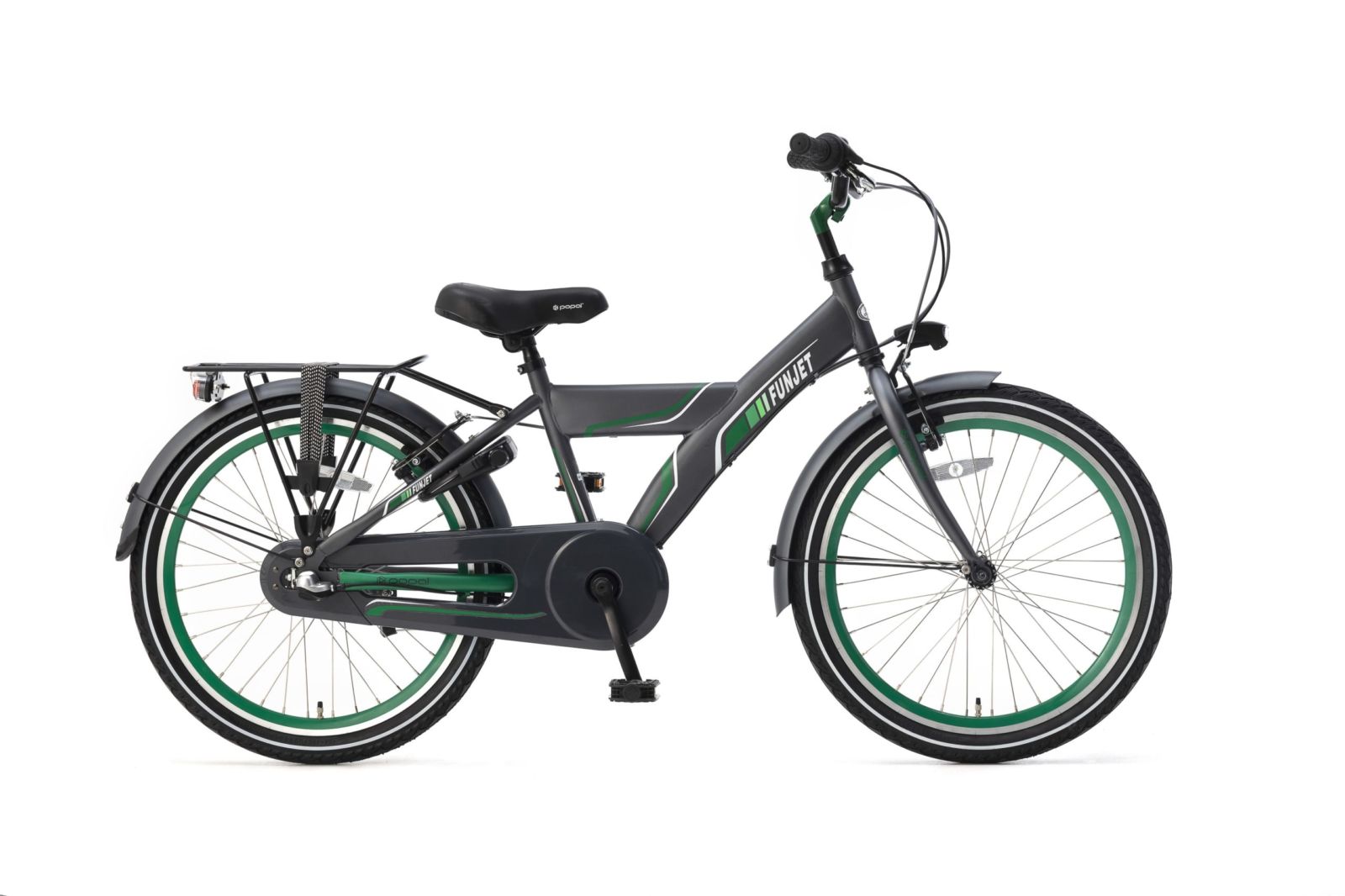 Popal Funjet X N3 22 inch Jongensfietsen  22378 Groen - Grijs