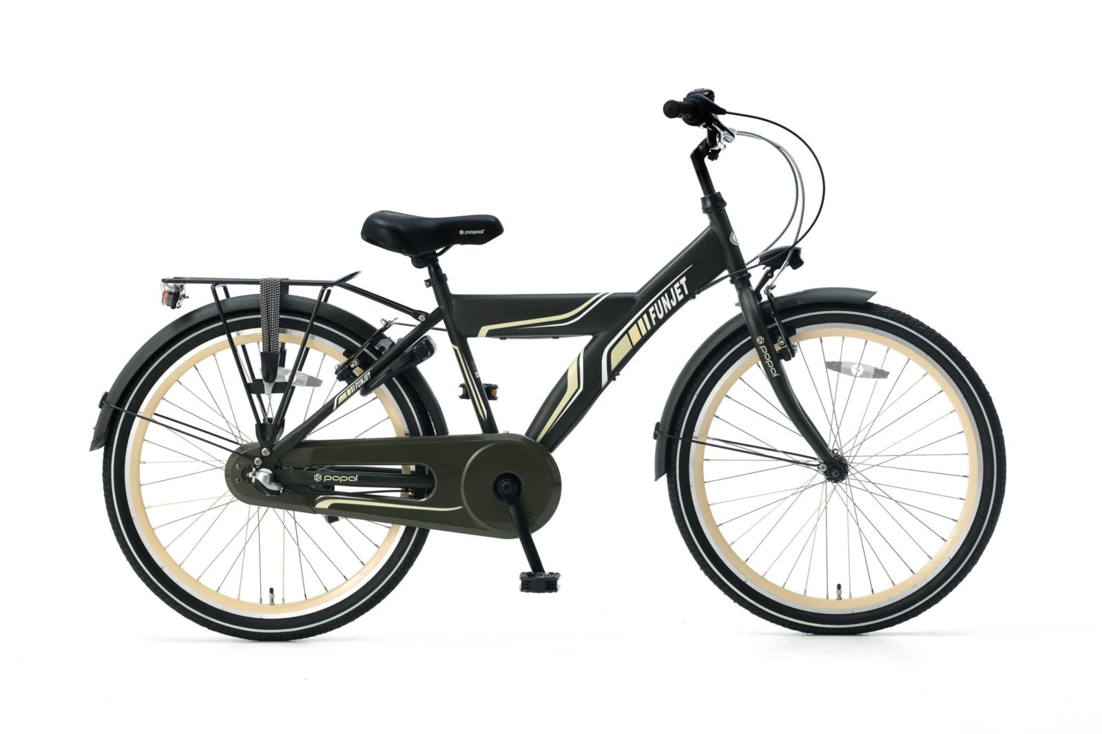 Popal Funjet X N3 24 inch Jongensfietsen  24378 Army Green