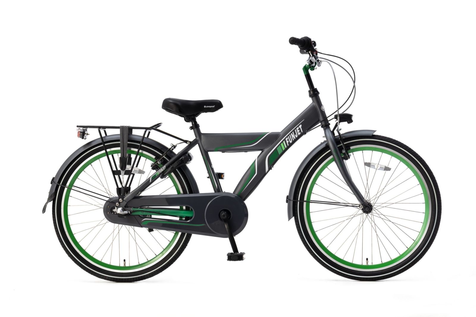 Popal Funjet X N3 24 inch Jongensfietsen  24378 Groen - Grijs