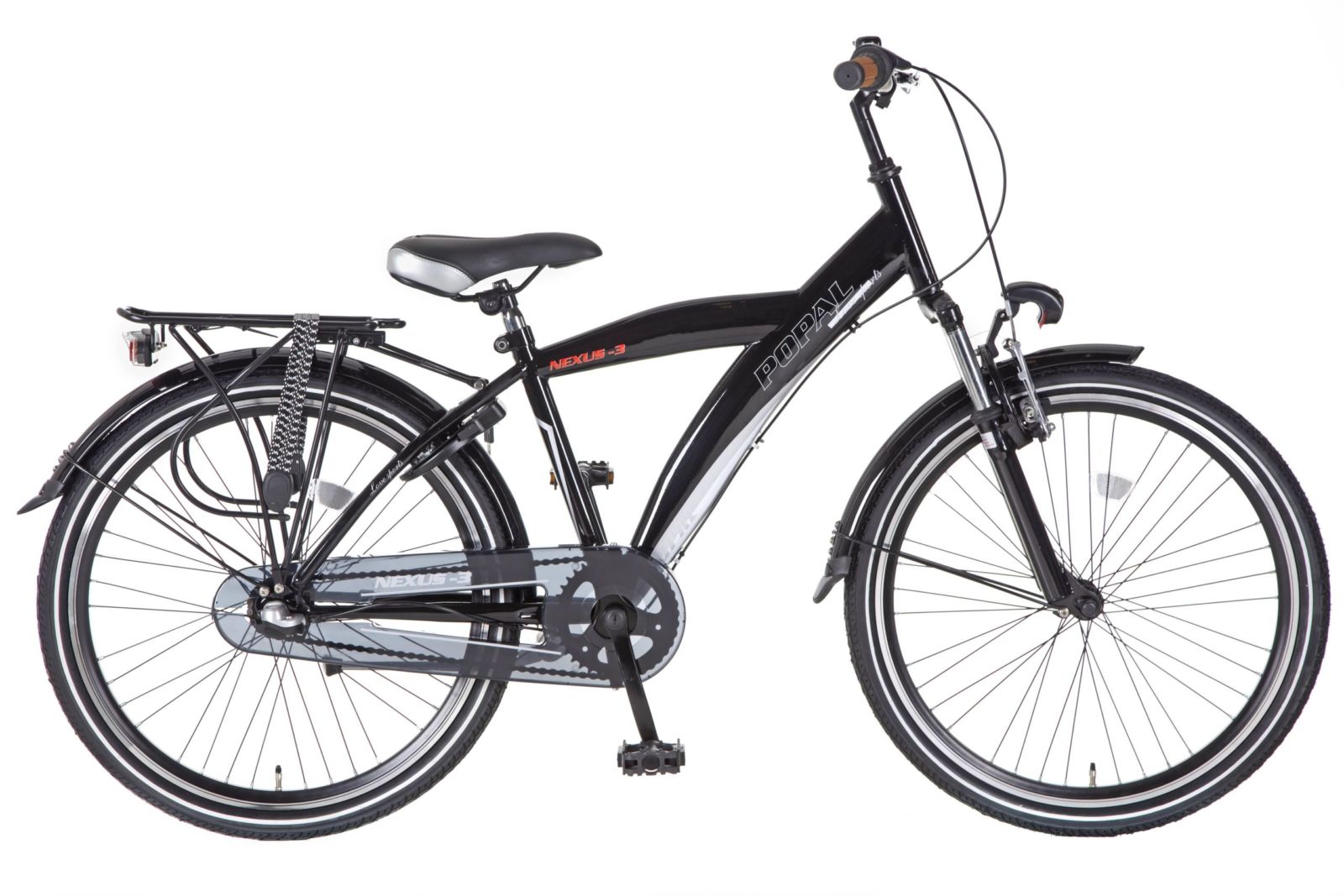 Popal Kicks 24 inch jongens 2414 ZWART