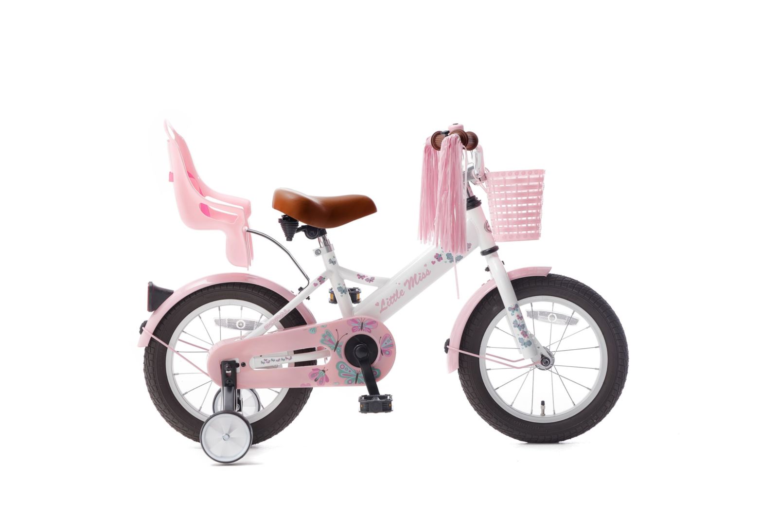 Popal Little Miss 14 inch Meisjesfietsen  1409 Wit