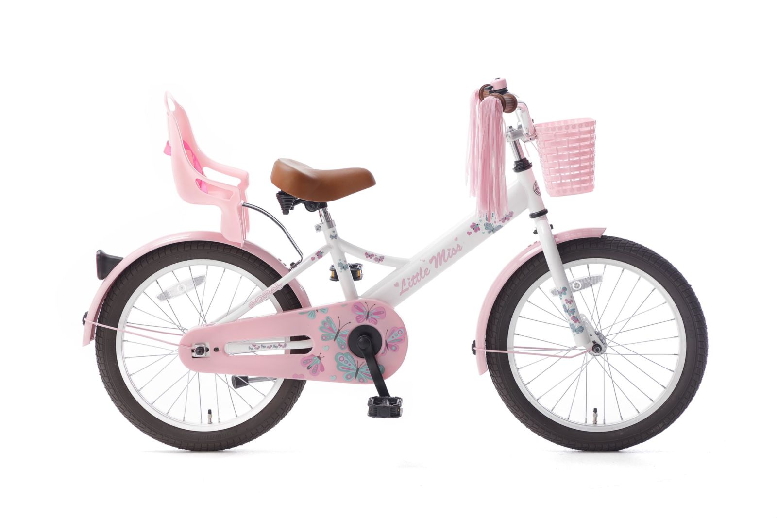 Popal Little Miss 18 inch Meisjesfietsen  1809 Wit