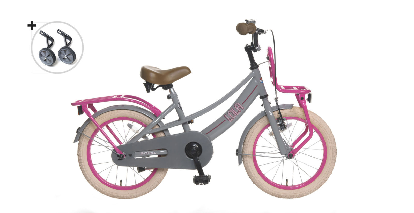 Popal Lola 16 1659 GRIJS ROZE