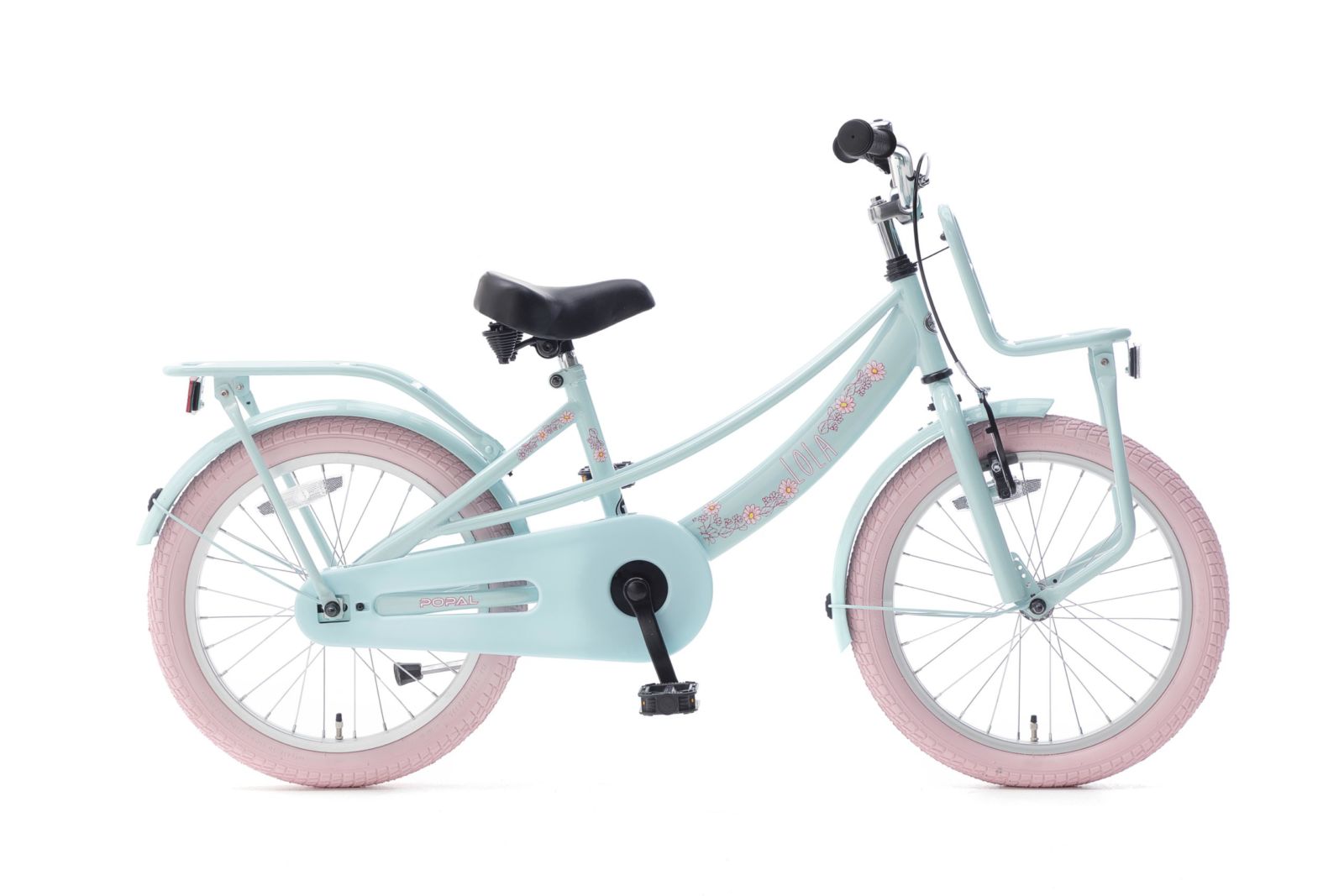 Popal Lola 18 inch Meisjesfietsen  1859 Mint-Roze