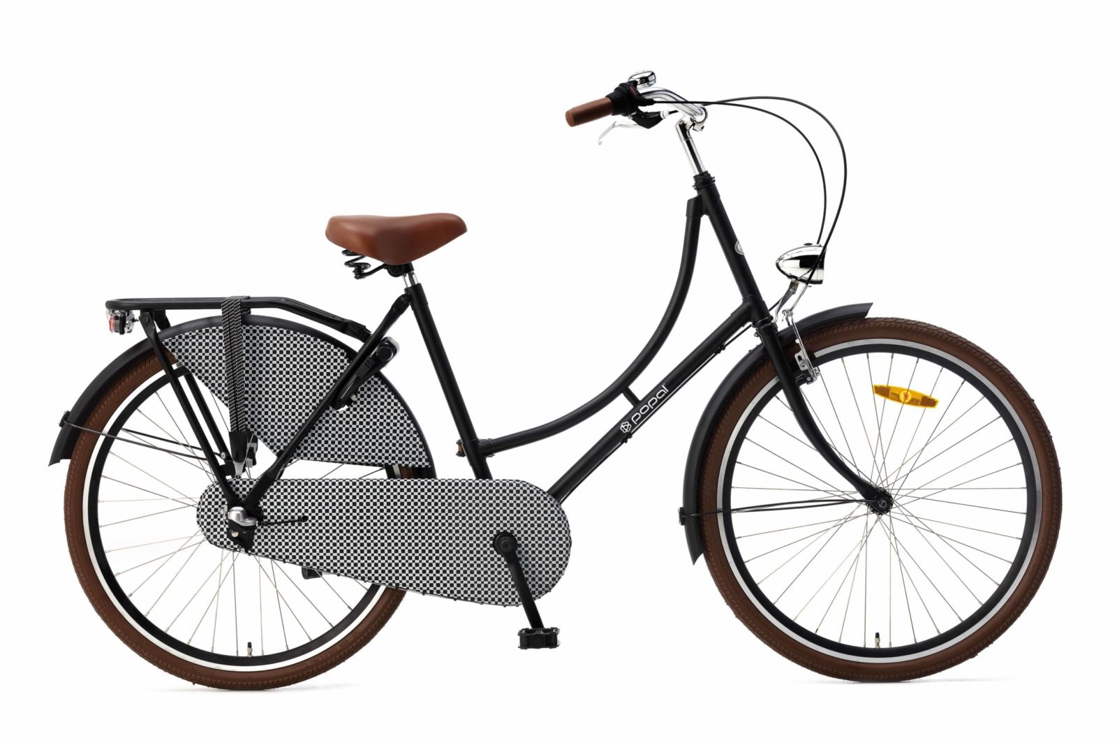 Popal Omafiets N3 26 inch Meisjes Meisjesfietsen  OM26 N3 Mat Zwart