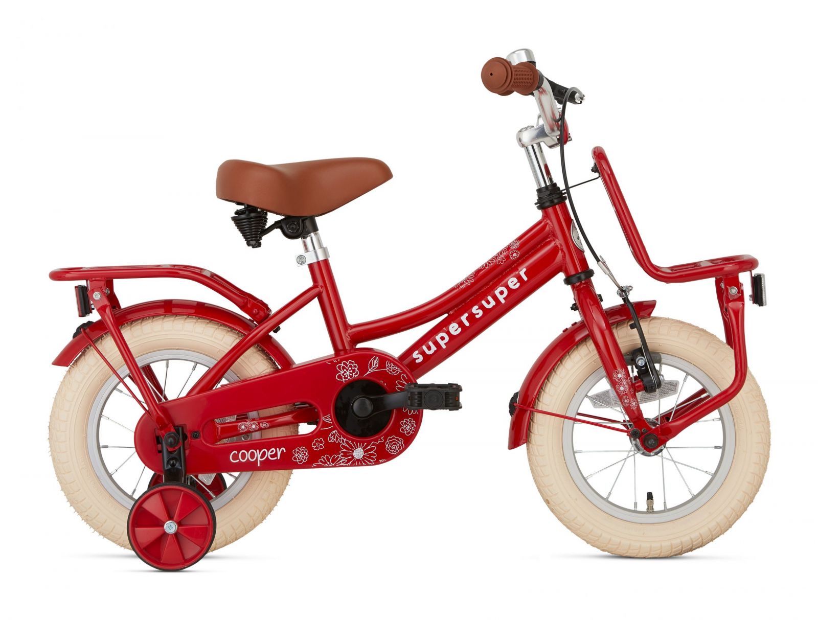 Cooper 12  Rood  12 inch Meisjesfietsen  S1253 Rood