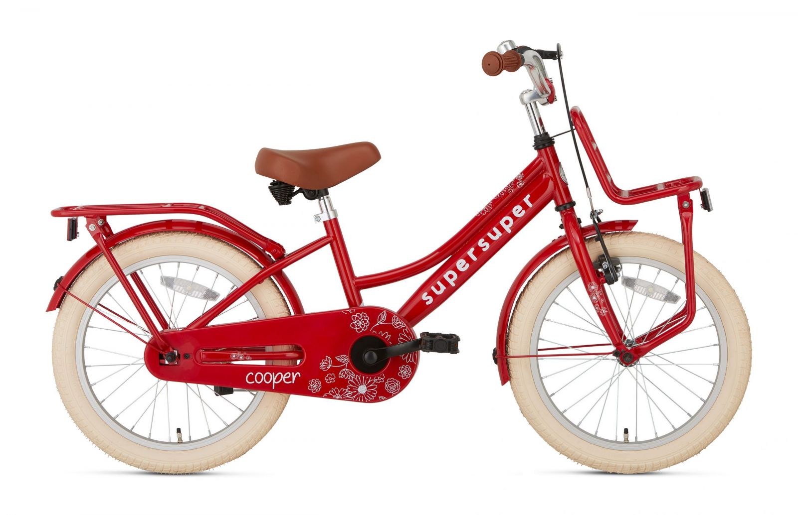 Cooper 18"  Rood  18 inch Meisjesfietsen  S1853-ROOD