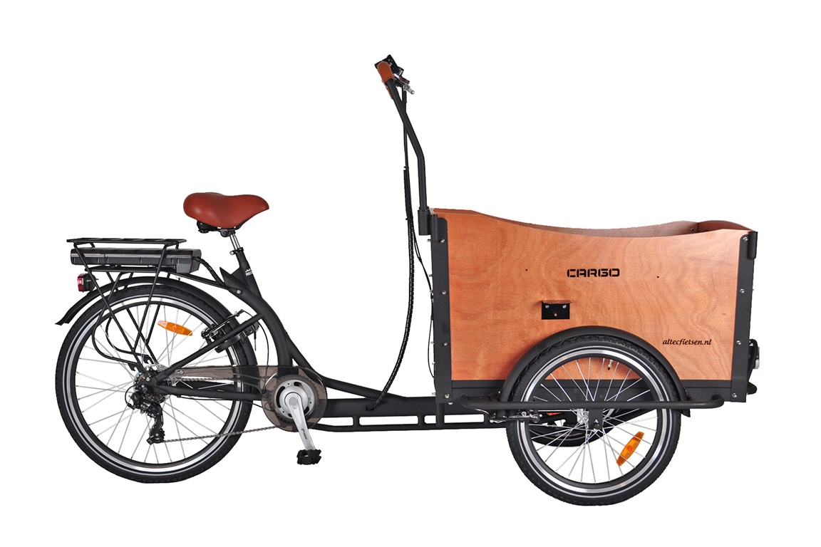 altec regulus electrische bakfiets driewieler vbrakes 375wh rijklaar geleverd nieuw
