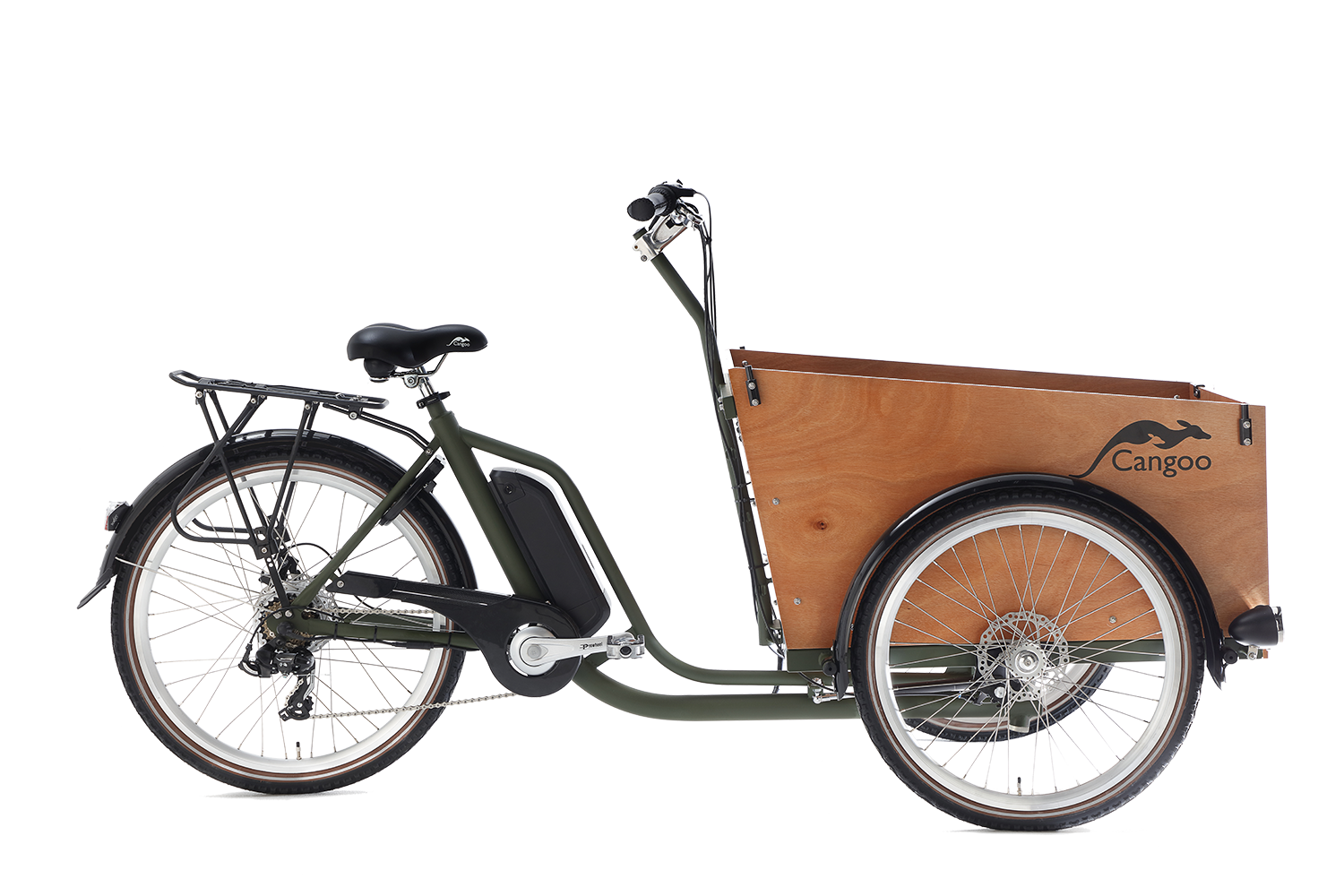 Cangoo Cangoo Easy-E Bakfietsen  E-2786-ARMY-NAT