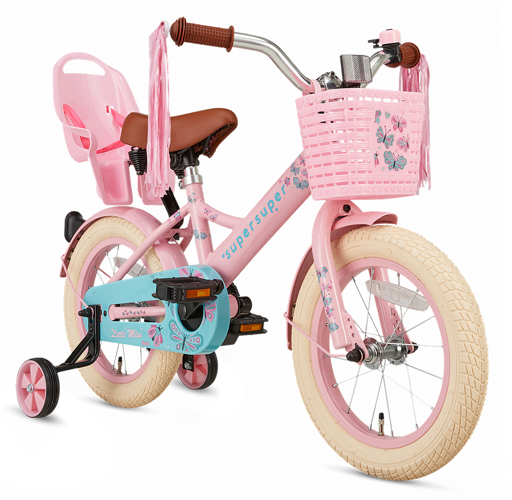 Supersuper Little Miss 14 Meisjesfietsen  S1409-ROZE