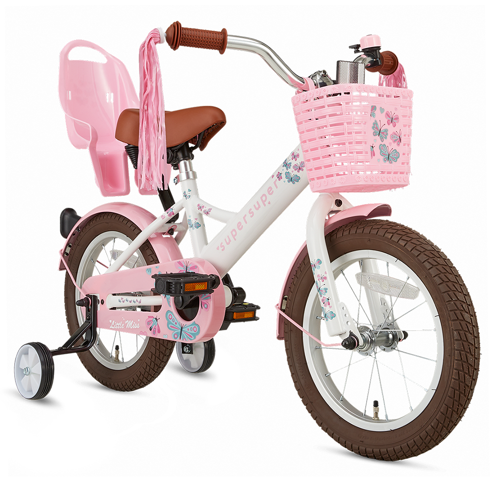 Supersuper Little Miss 14 Meisjesfietsen  S1409-WIT