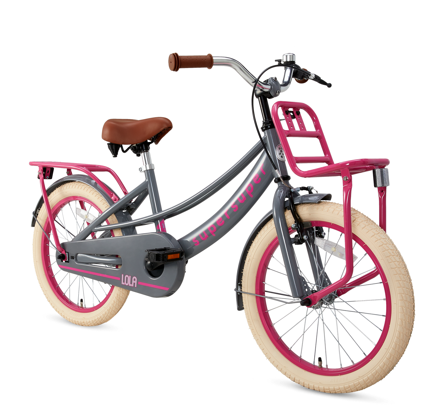 Supersuper Lola 18 Meisjesfietsen  S1859-GR-ROZE