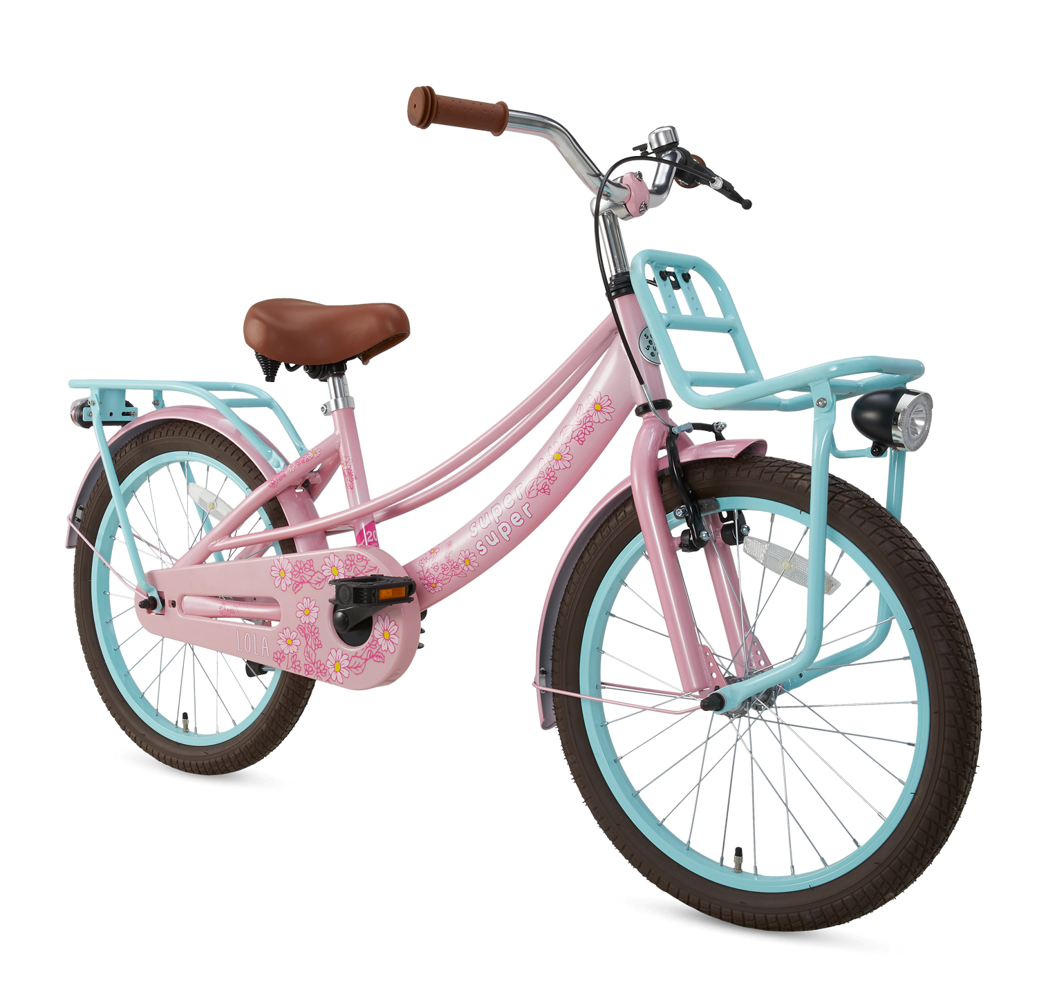 Supersuper Lola 20 Meisjesfietsen  S2059-ROZE-TURQ