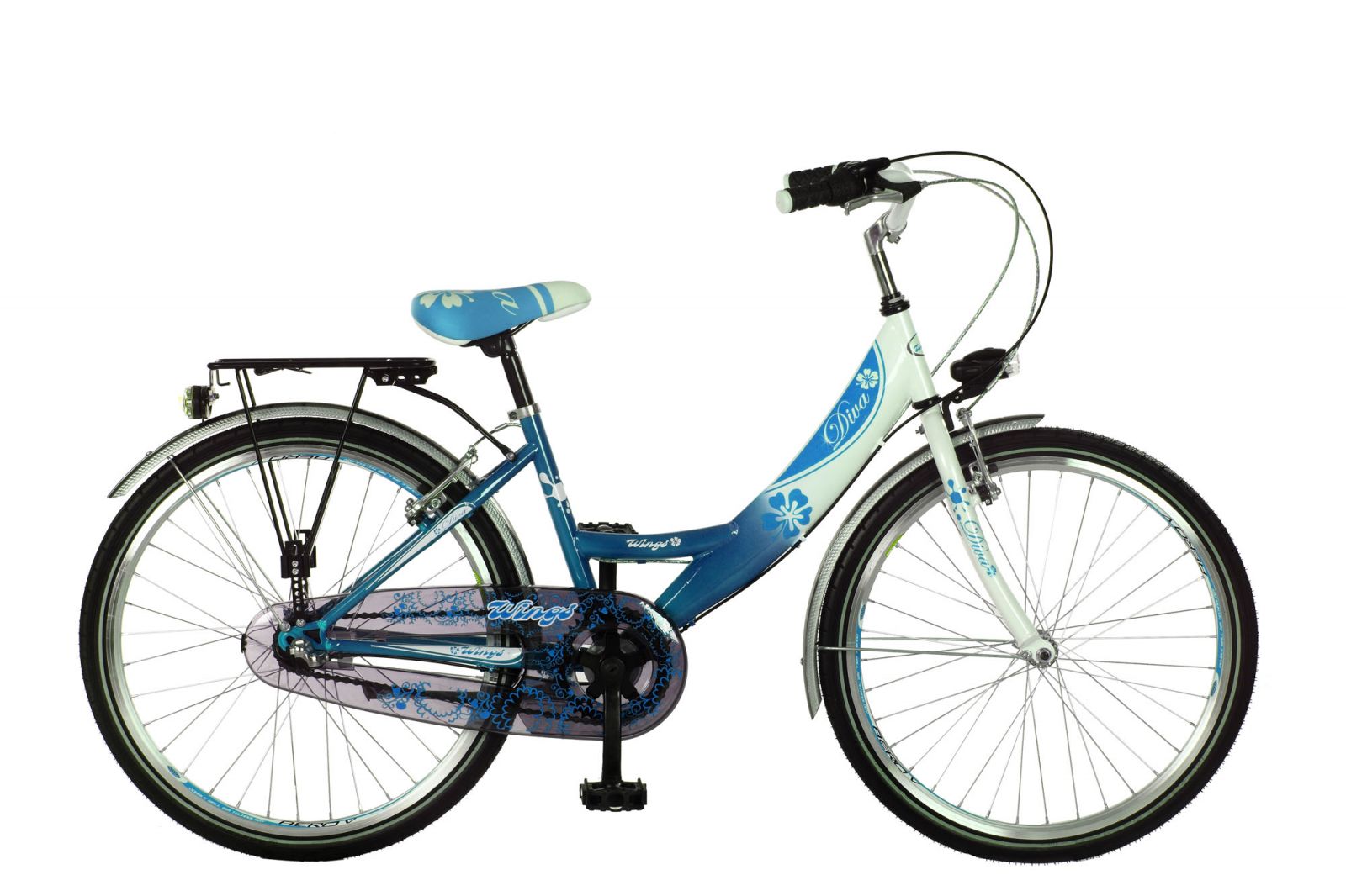 Wings Diva Damesfiets 35 cm Shimano Nexus 3 versnellingen CB wit blauw