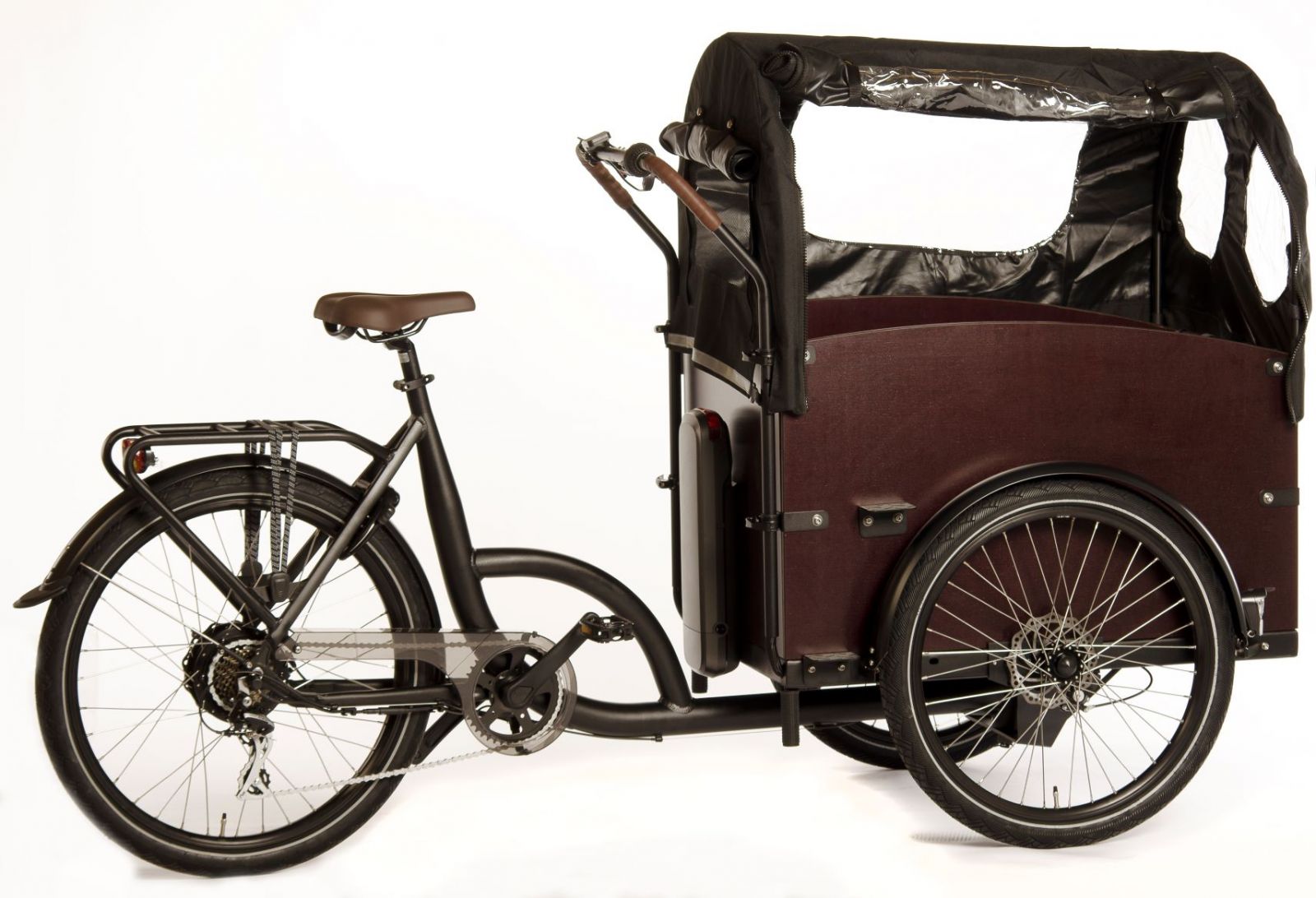 Base E-Driewielbakfiets zwart  7 sp derr