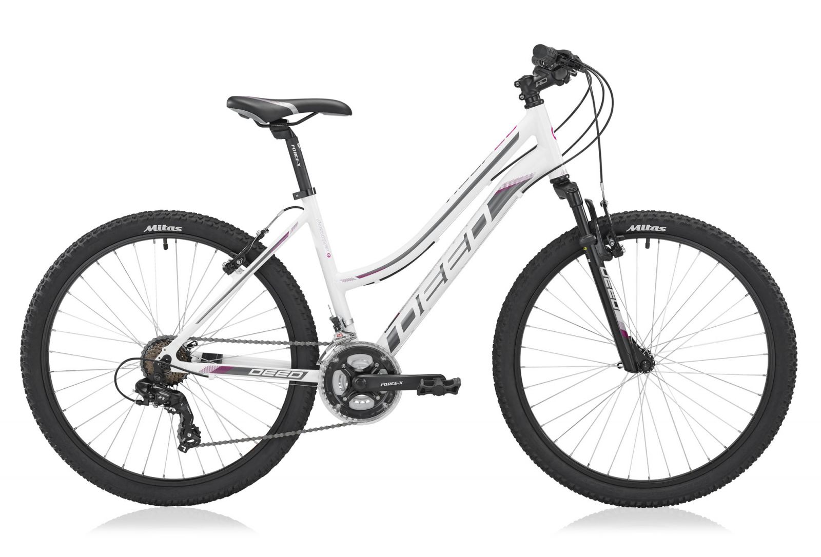 DEED Hoop Damesfiets 43 cm grijs 21 sp