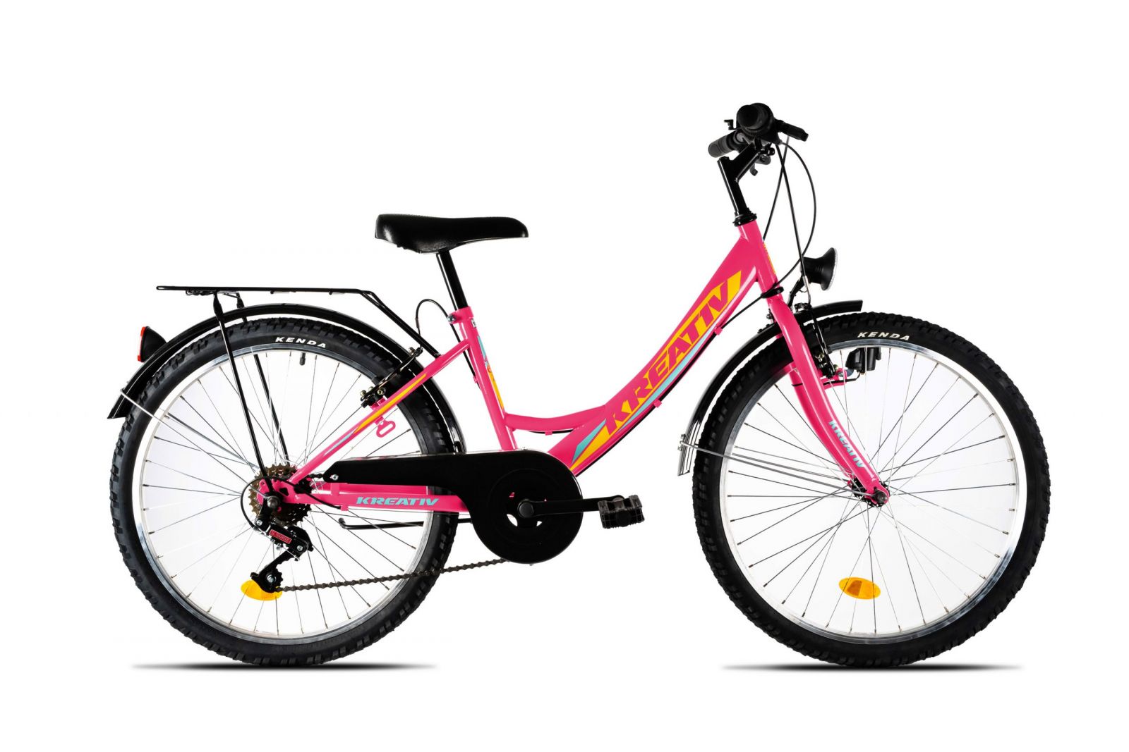 Devron Kreative MTB 24 inch groen 6 Speed Roze