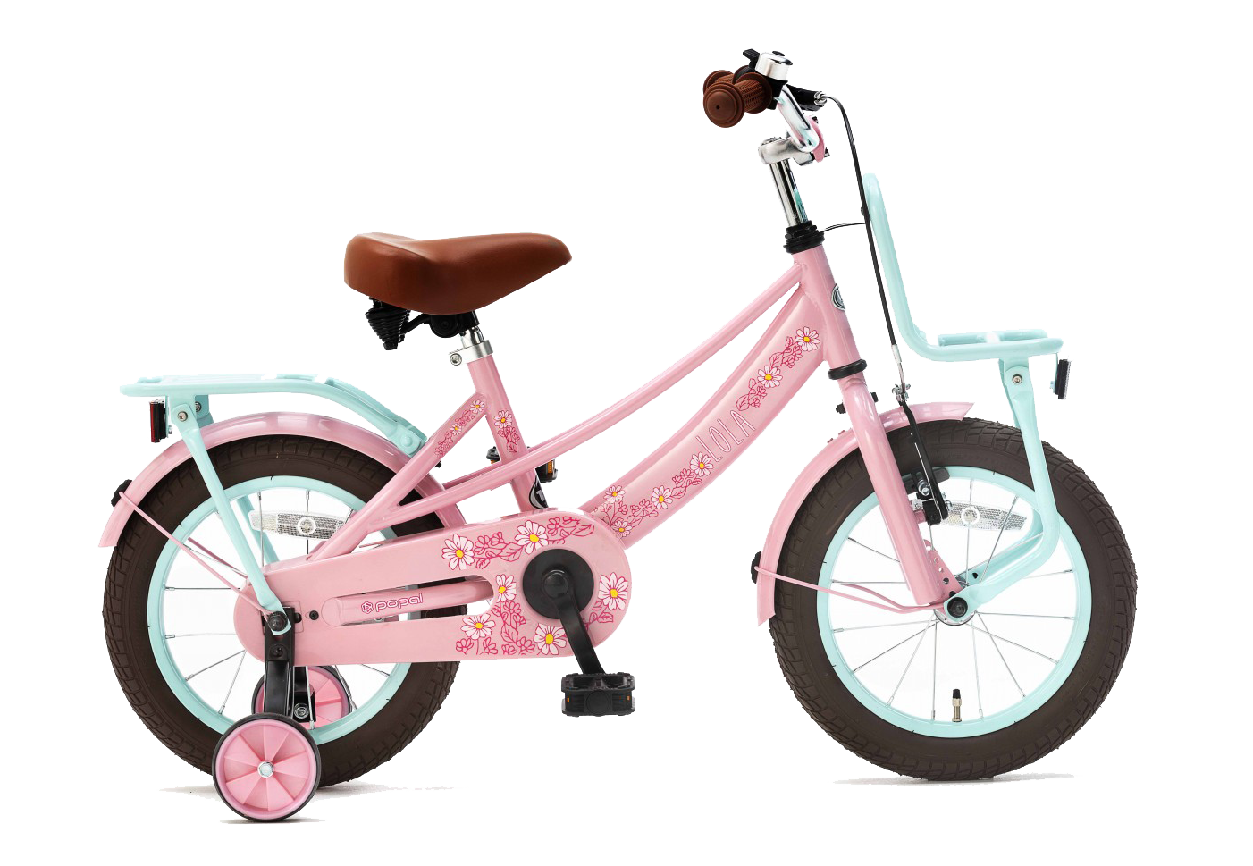 Supersuper Lola 14 Meisjesfietsen  1459-roze-turquoise