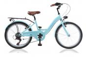 Wings Amazone Damesfiets 33 cm 6 Speed licht blauw