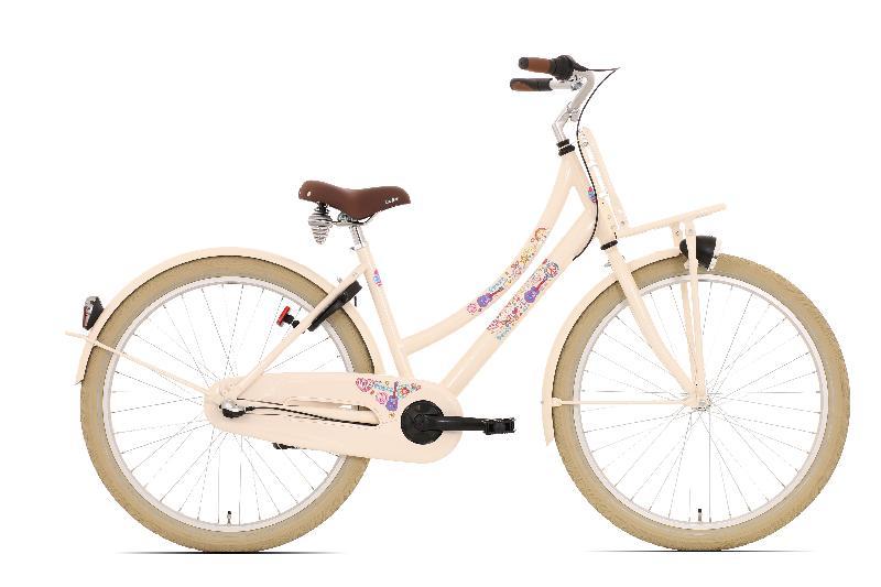 Bike Fun Love Peace Damesfiets Cream Coasterbrake 3 versnellingen