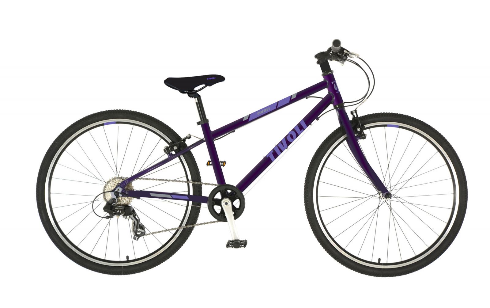 Devron Tivoli   Herenfiets 33 cm  8 Speed Antraciet/purper