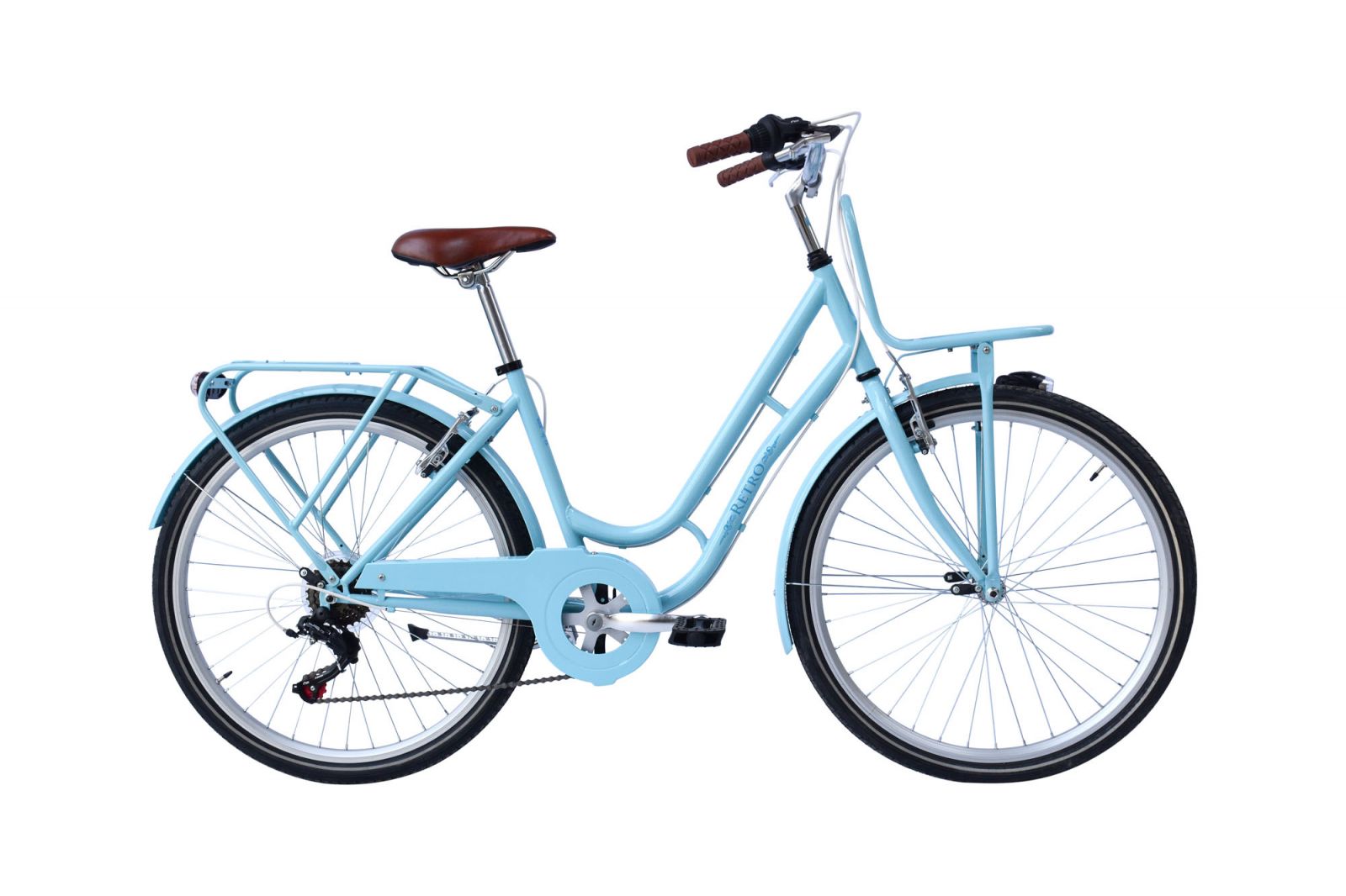 Magic Retro Damesfiets 41 cm 6 speed blue